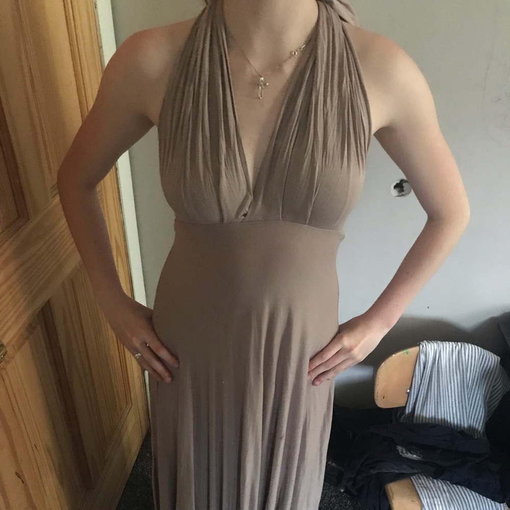 Lilac/brown prom dress